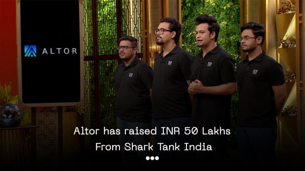 Altor has raised INR 50 lakhs from Shark Tank India
