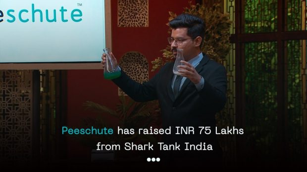 Peeschute has raised INR 75 lakhs from Shark Tank India